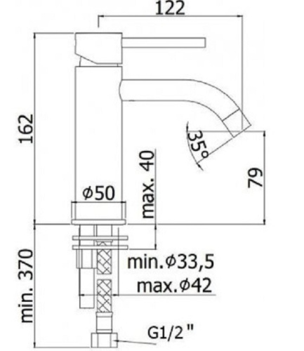 Смеситель для раковины Paffoni Light LIG071HG фото 2