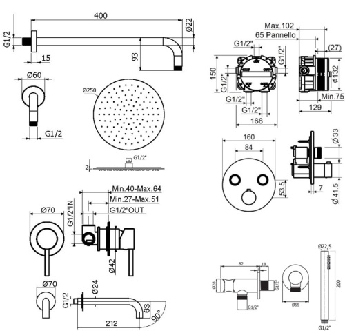 Комплект для душа Plumberia Selection PS BOX KITPSB02CR210 фото 2