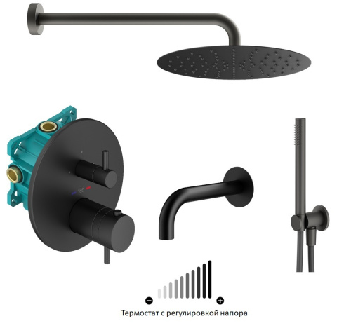 Комплект для душа Plumberia Selection IXO KITPSС1803NO