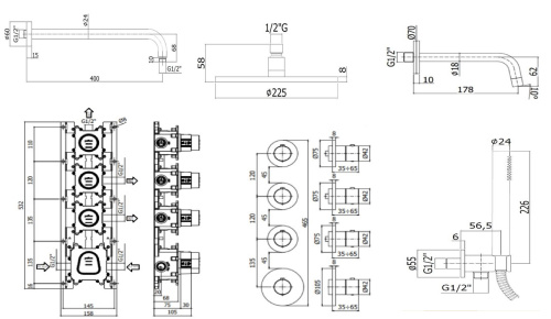 Комплект для ванны PAFFONI Modular Box KITMB019HG045 фото 2