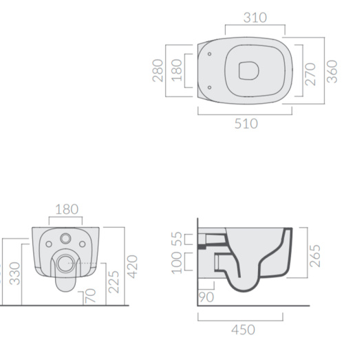 Унитаз подвесной GALASSIA SUSI 7813 фото 2