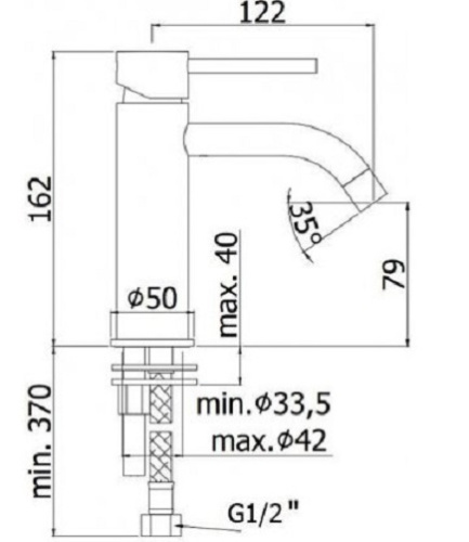 Смеситель для раковины Paffoni Light LIG071CR фото 2