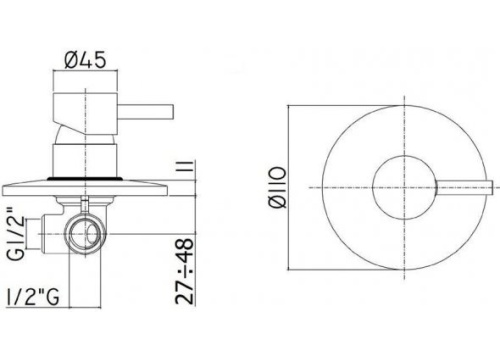Смеситель для душа Paffoni Light LIG011NO фото 2