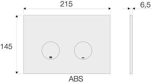 Кнопка смыва VALSIR P4, ABS VS0869335 фото 3