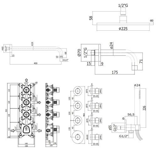 Комплект для ванны PAFFONI Modular Box KITMB019NO139 фото 2