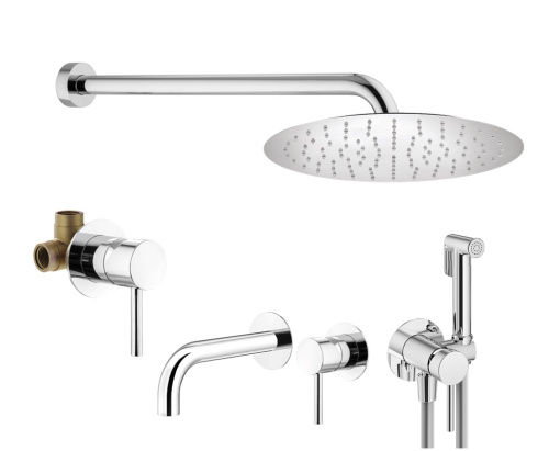 Комплект для душа Plumberia Selection IXO KITZXO01CR210