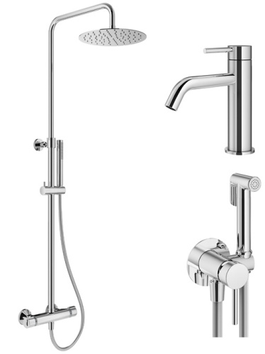Комплект для душа Plumberia Selection IXO KITZXO6302CR53