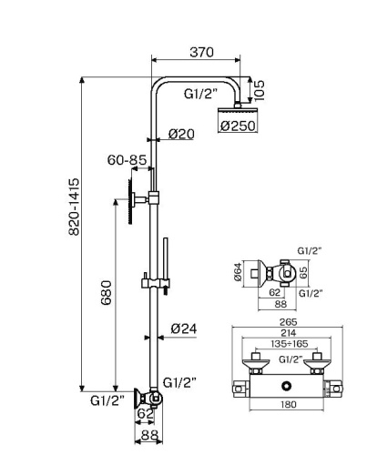 Душевая колонна Plumberia Selection XO6302NO фото 2