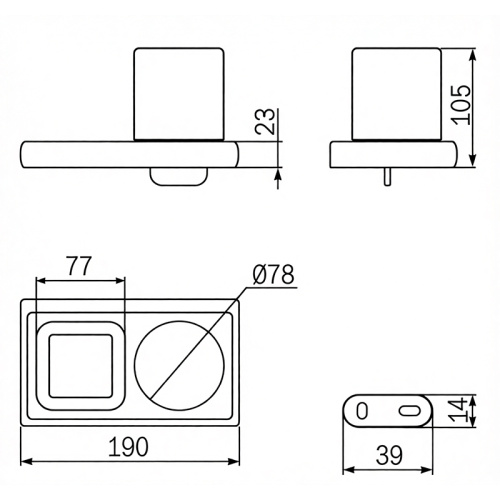 Модуль с дозатором и полочкой INDA CLAIRE A7178CCR21 фото 8