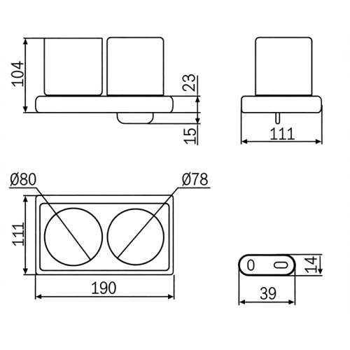 Модуль со стаканом и дозатором INDA CLAIRE A7110DCR21 фото 7