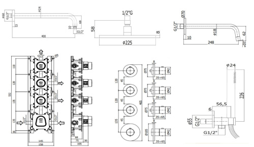 Комплект для ванны PAFFONI Modular Box KITMB019CR046 фото 2