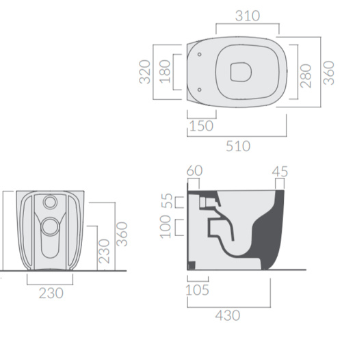 Унитаз напольный GALASSIA SUSI 7811 фото 2
