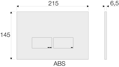 Кнопка смыва VALSIR P3, ABS VS0869235 фото 3