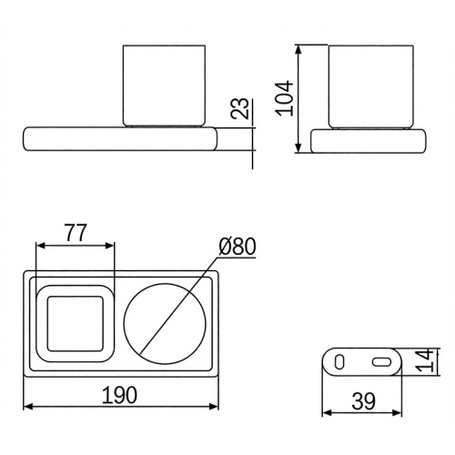 Модуль со стаканом и полочкой INDA CLAIRE A7178ACR21 фото 9