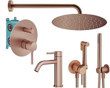 Комплект для душа Plumberia Selection IXO KITZXO18RS53