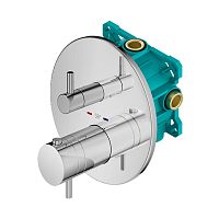 Комплект смесителя для душа с коаксиальным термостатом Plumberia Selection KITPSB1803CR