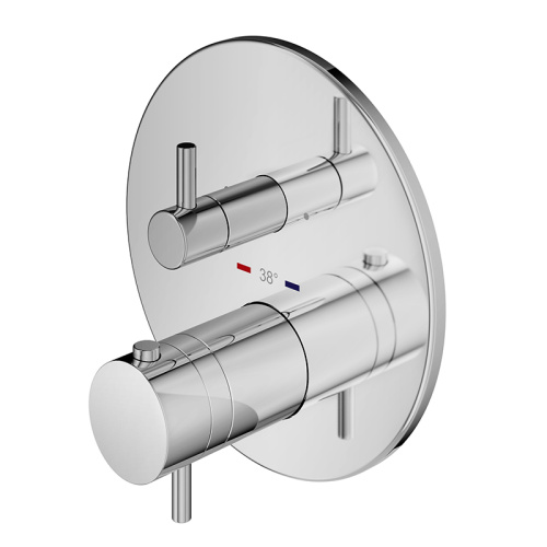 Комплект смесителя для душа с коаксиальным термостатом Plumberia Selection KITPSB1803CR фото 4