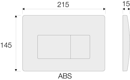 Кнопка смыва VALSIR P1, ABS VS0871340 фото 2