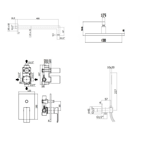 Комплект смесителей PAFFONI Elle KITEL015NOKING фото 3